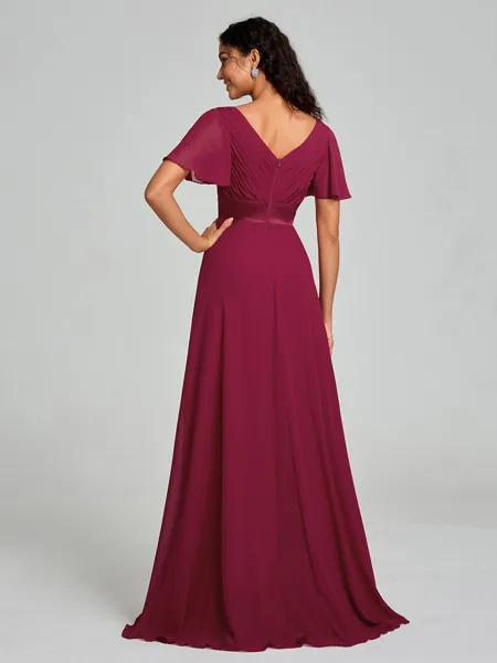 A-Line/Princess V-neck...