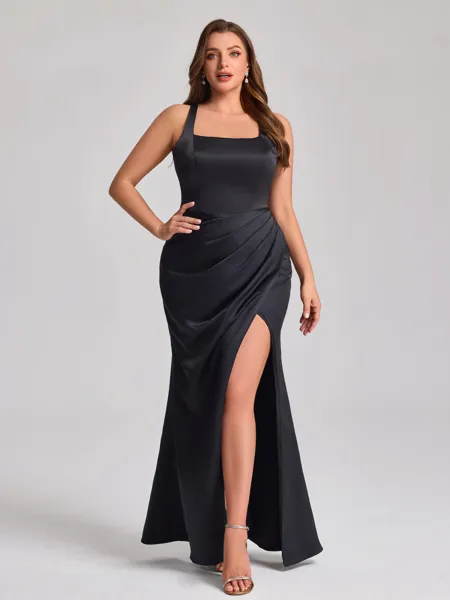 Sheath Square Pleated...