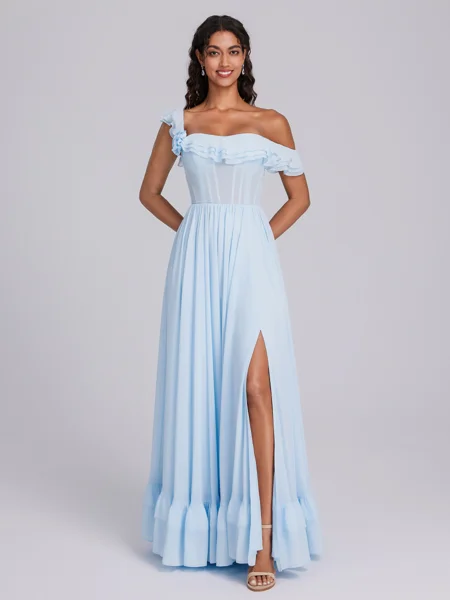 A-line Off-the-Shoulder...