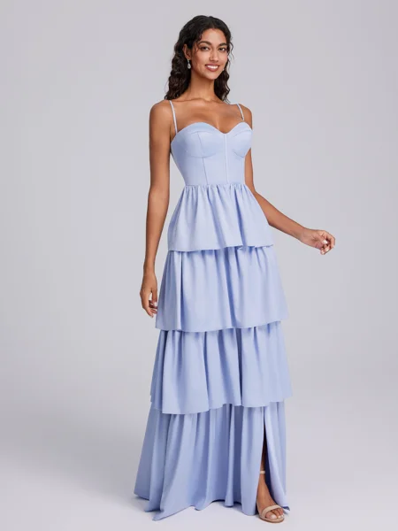 A-line Spaghetti Straps...