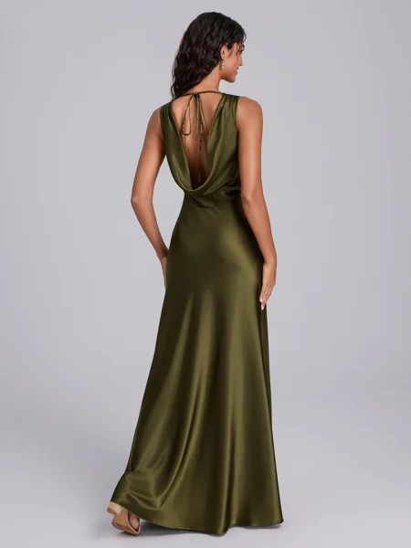 Sheath Cowl Floor-Length...