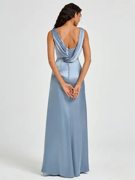 Sheath Scoop Pleated...