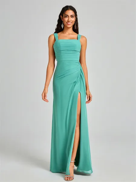 Sheath Square Pleated...