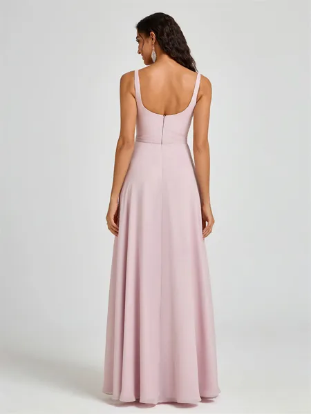 A-line Square Floor-Length...