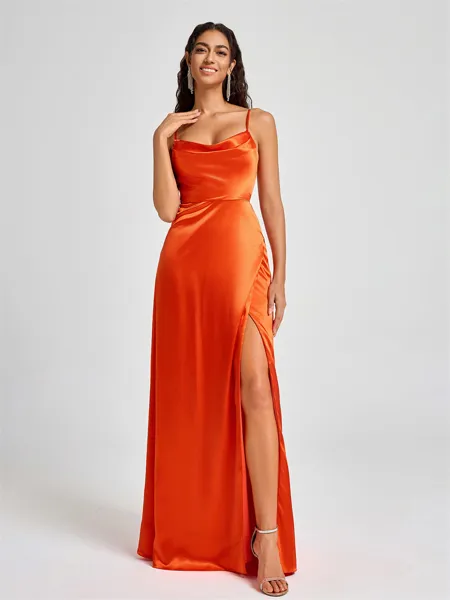 A-line Spaghetti Straps...