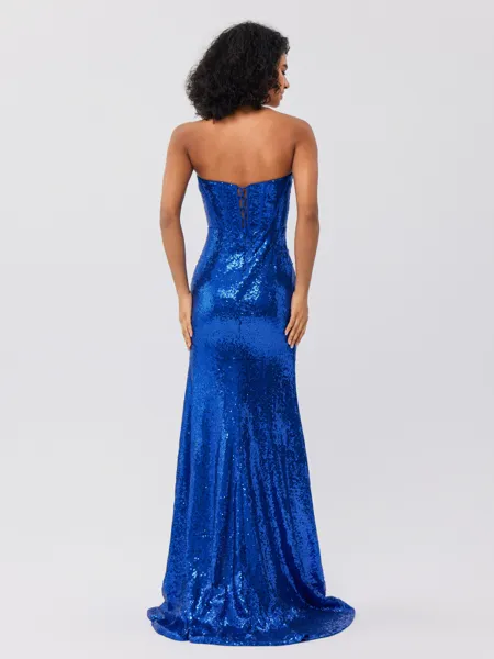 Sheath Sweetheart Pleated...