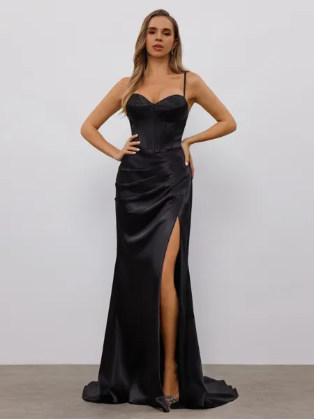 Sheath Spaghetti Straps...