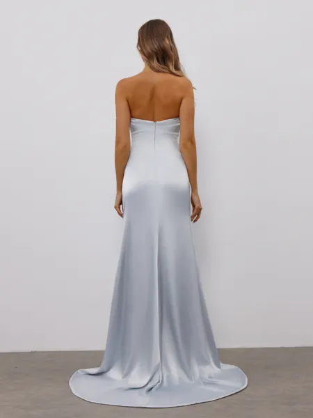 Sheath Straight Pleated...