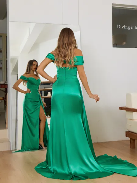 Sheath Off-the-Shoulder...