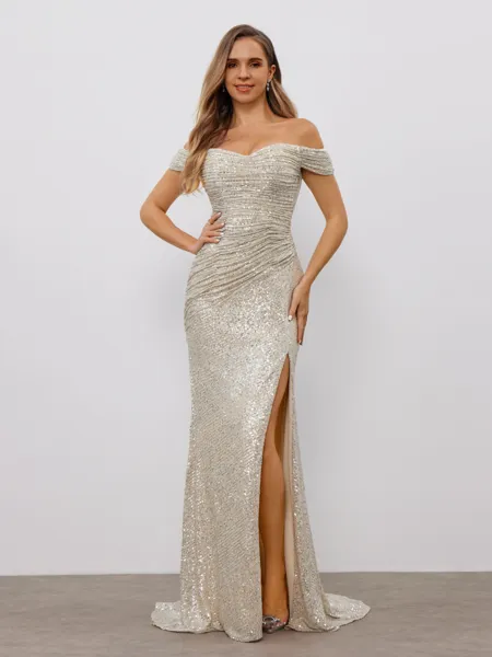 Sheath Off-the-Shoulder...