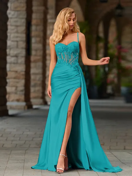 Sheath Spaghetti Straps...