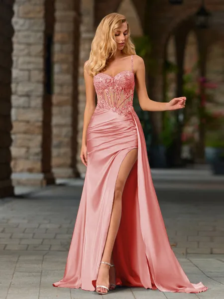 Sheath Spaghetti Straps...