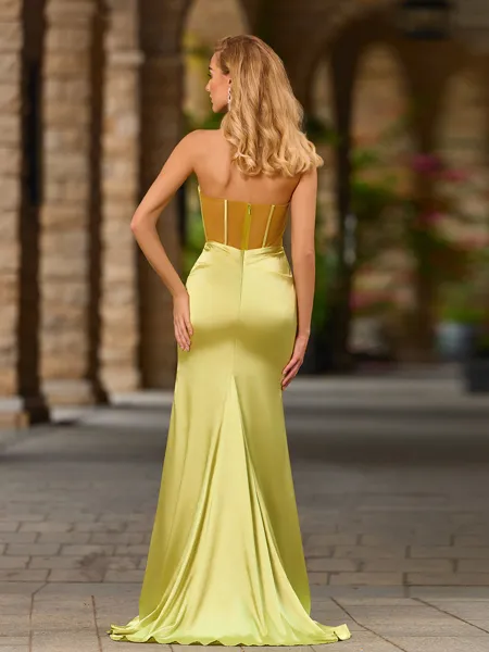 Sheath Straight Pleated...