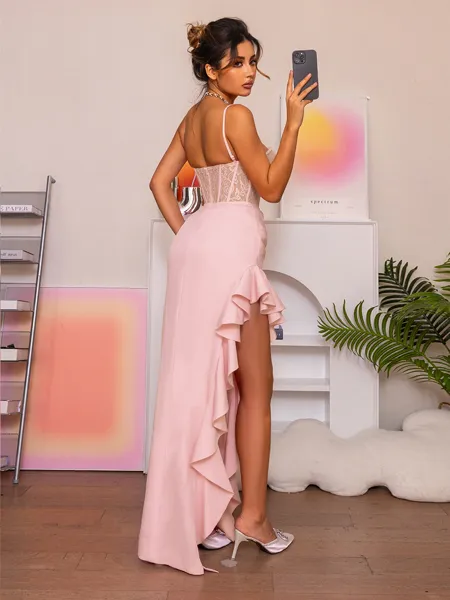 Sheath Spaghetti Straps...