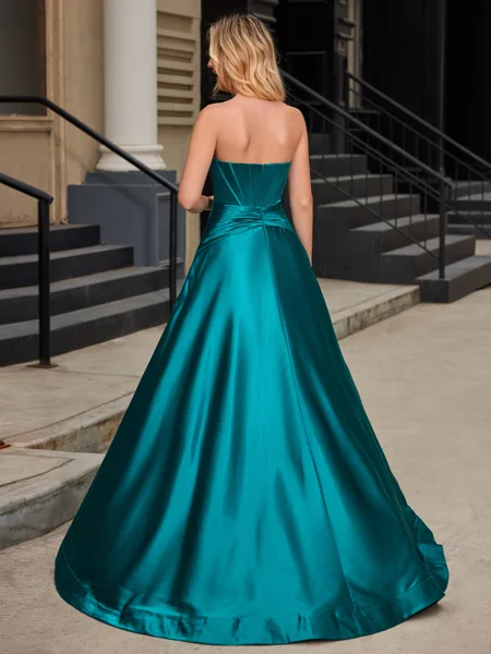 A-line Straight Pleated...