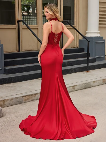 Sheath Spaghetti Straps...