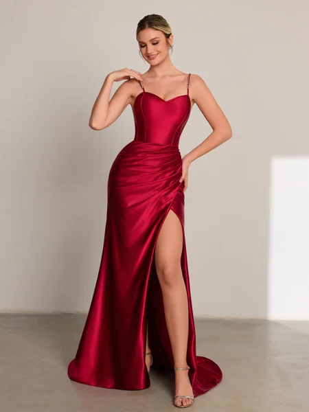 Sheath Spaghetti Straps...