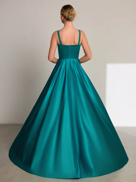 A-line Straps Floor-Length...