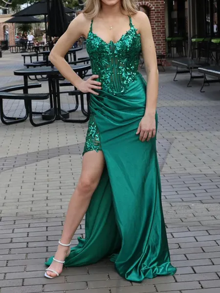 Sheath Spaghetti Straps...