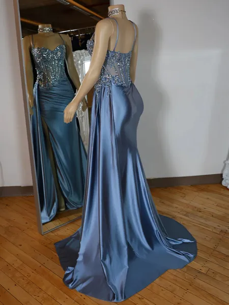 Sheath Spaghetti Straps...