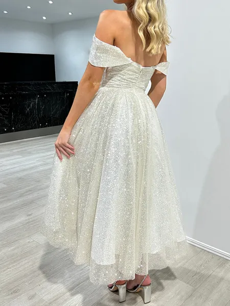 A-line Off-the-Shoulder...