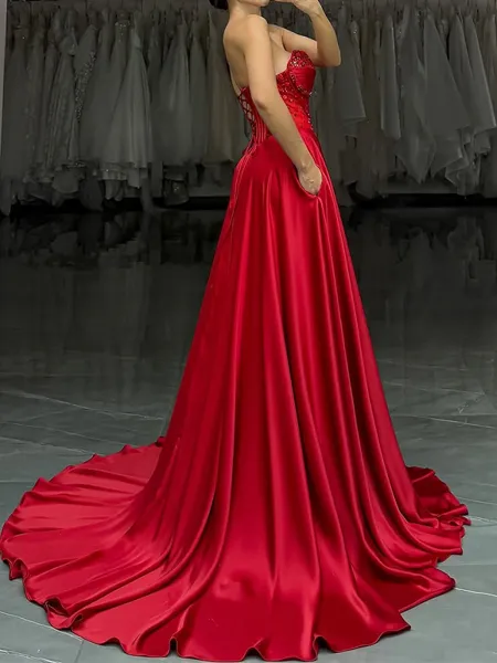 A-line Sweetheart Beading...