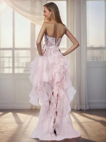 A-line Strapless Bow...