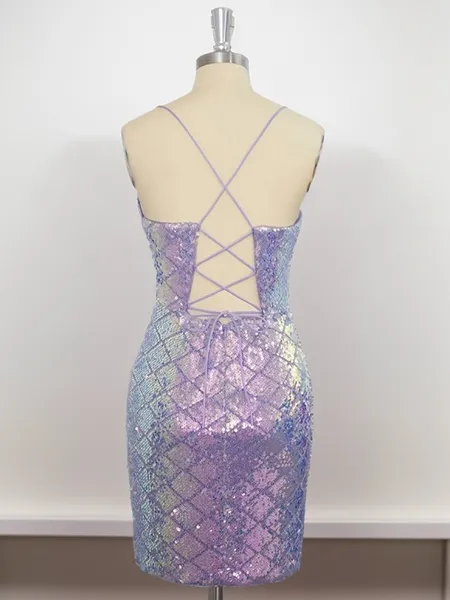 Sheath Spaghetti Straps...