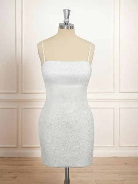 Sheath Lace Spaghetti...