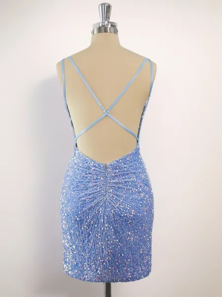 Sheath Velvet Sequins...