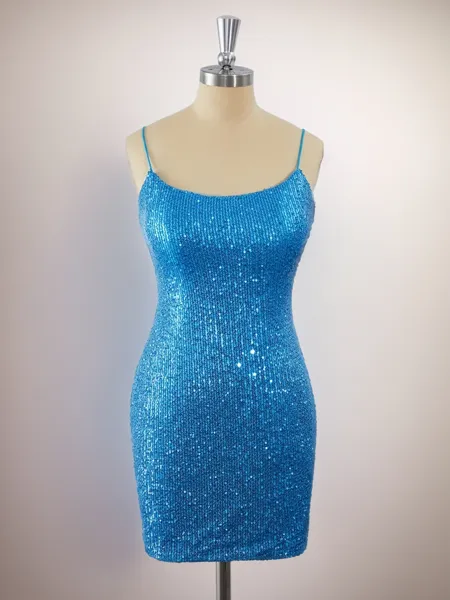 Sheath Spaghetti Straps...