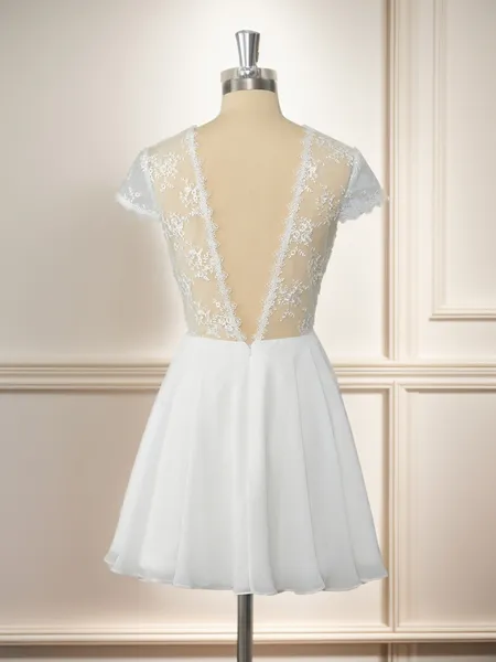 A-line Short Sleeves...