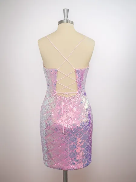 Sheath Spaghetti Straps...