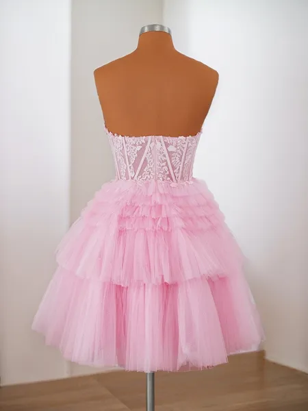 Ball-Gown Tulle Sweetheart...