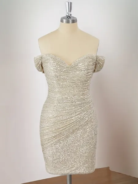 Sheath Off-the-Shoulder...