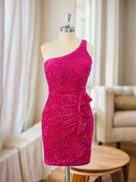 Sheath Velvet Sequins...