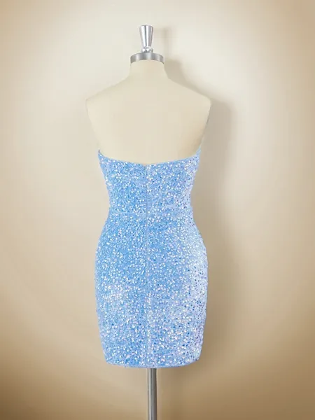 Sheath Velvet Sequins...