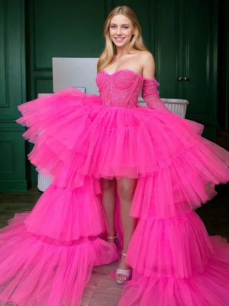 A-line/Princess Tulle...