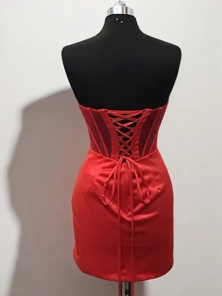 Sheath Straight Pleated...