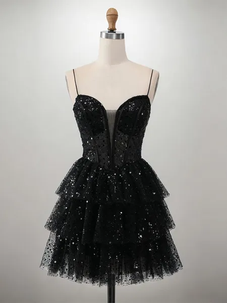 A-line Spaghetti Straps...