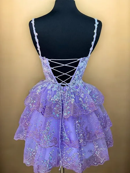 A-line Spaghetti Straps...