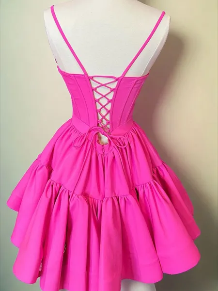 A-line Spaghetti Straps...