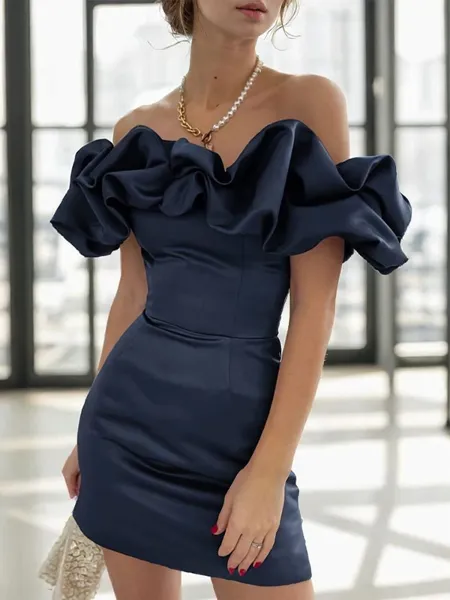 Sheath Off-the-Shoulder...