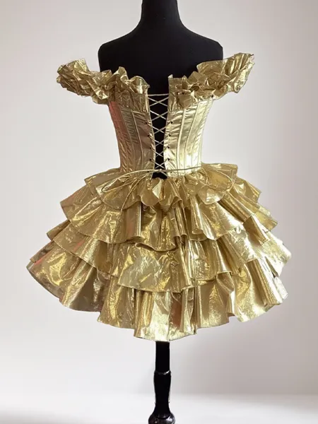 A-line Off-the-Shoulder...