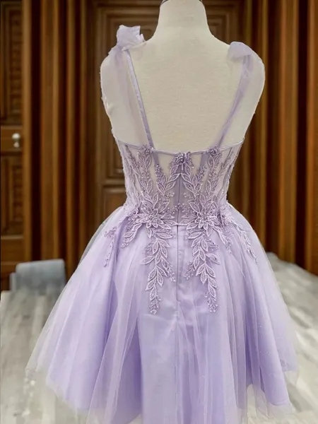 A-line Sweetheart Appliques...