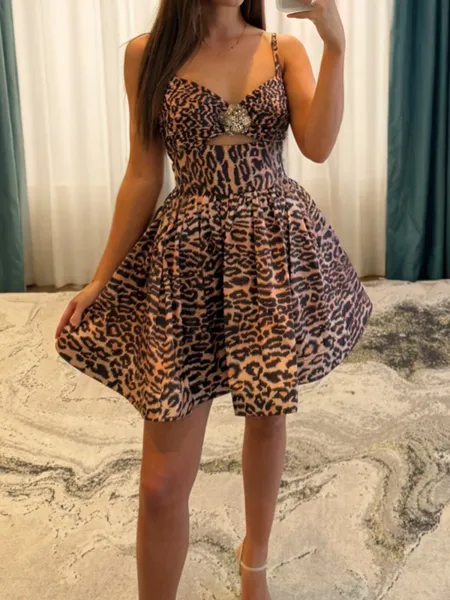 A-line Spaghetti Straps...