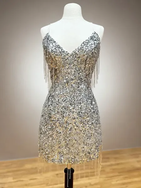 Sheath Spaghetti Straps...