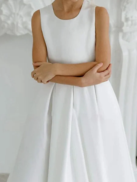 A-line Scoop Bowknot...