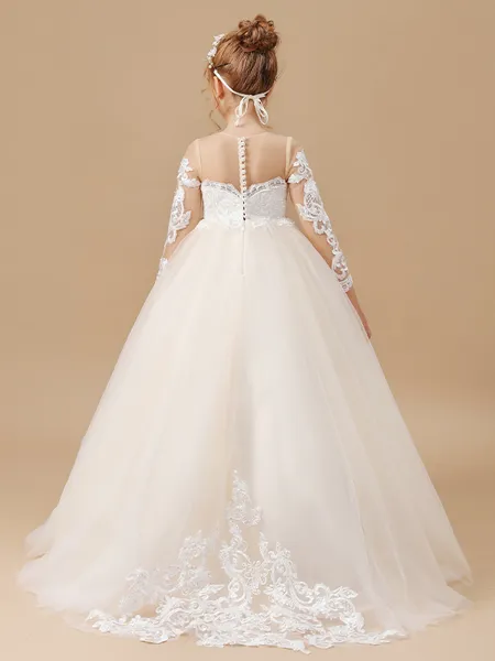 Ball Gown Scoop Sweep/Brush...