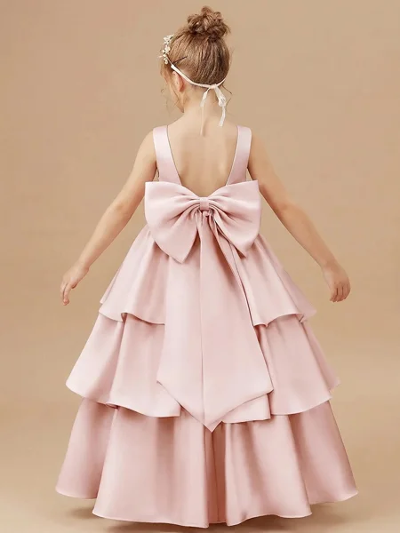 A-line Scoop Bowknot...